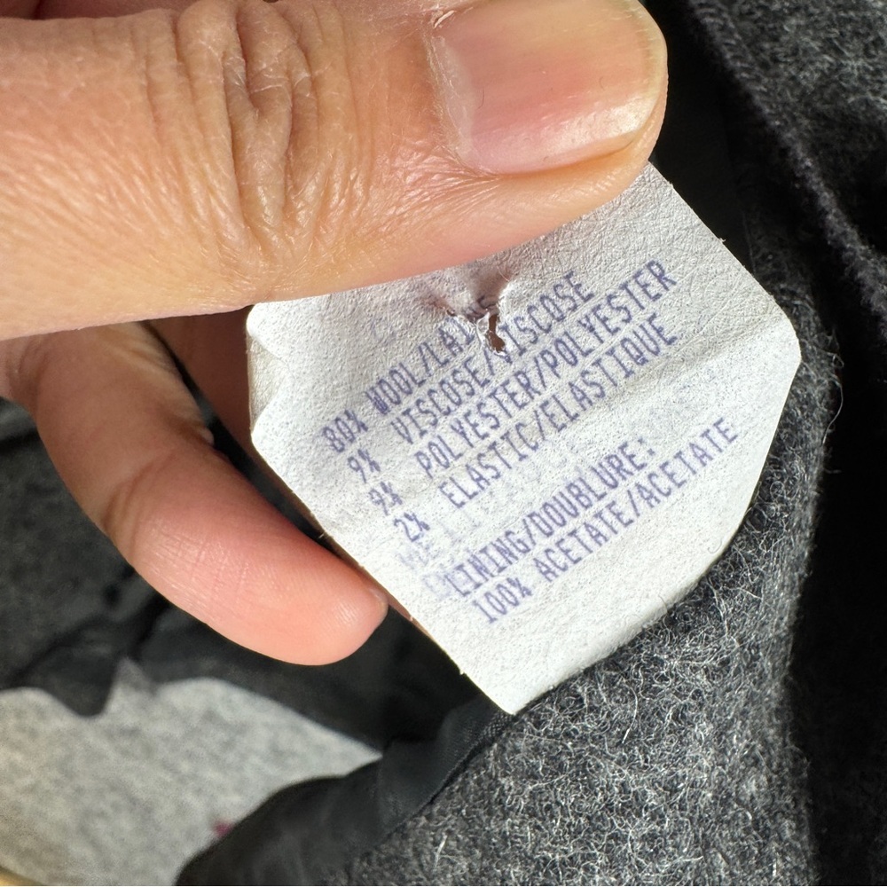 Vintage Braemar Grey Wool Blend Blazer Jacket Size 6P Minimalist Classic Luxury - Picture 10 of 16